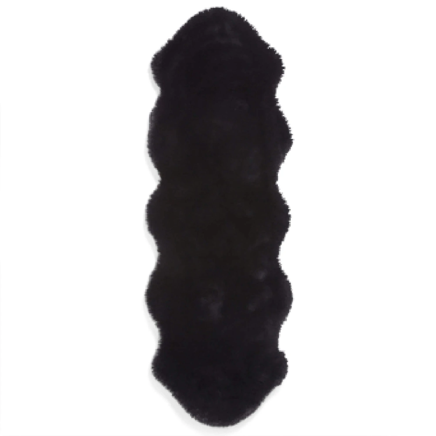 Super Teddy Black Double Sheepskin Rug 5 Super Teddy Black Double Sheepskin Rug - Image 5