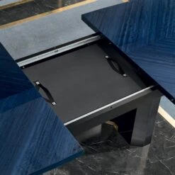 Celeste High Gloss Cobalt Blue 196cm Extending Dining Table -Housing Units Furniture Store a646284394890a9a10ee7c63a7756201