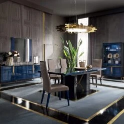 Celeste High Gloss Cobalt Blue 210cm 4 Door Sideboard -Housing Units Furniture Store a648b65a337450b9fc5adaf12d636525