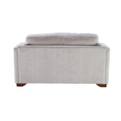 Mackenzie Ivory Chevron Textured Fabric Cuddler Sofa -Housing Units Furniture Store a66db071af08fe6d1ae050cd665a29f9