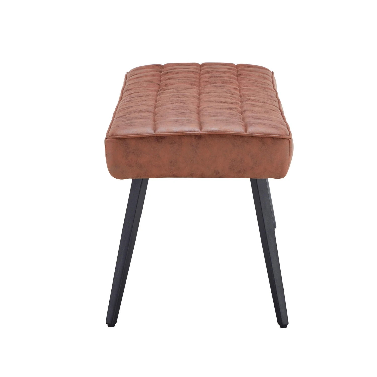 Moretti Tan Faux Leather Straight Dining Bench 3 Moretti Tan Faux Leather Straight Dining Bench - Image 3