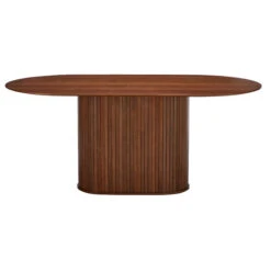 Annika Smoked Oak Slatted 180cm Oval Dining Table With 4 Sandy Desert Dining Chairs -Housing Units Furniture Store a7fc22458fe62c3e1ea74d8c46e80ce1