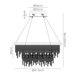 Rowen French Gold Crystal 2 Tier Pendant Light -Housing Units Furniture Store a818f51e05782a3756c486f746985f7c 1