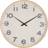Grain Effect 53cm Natural Clock