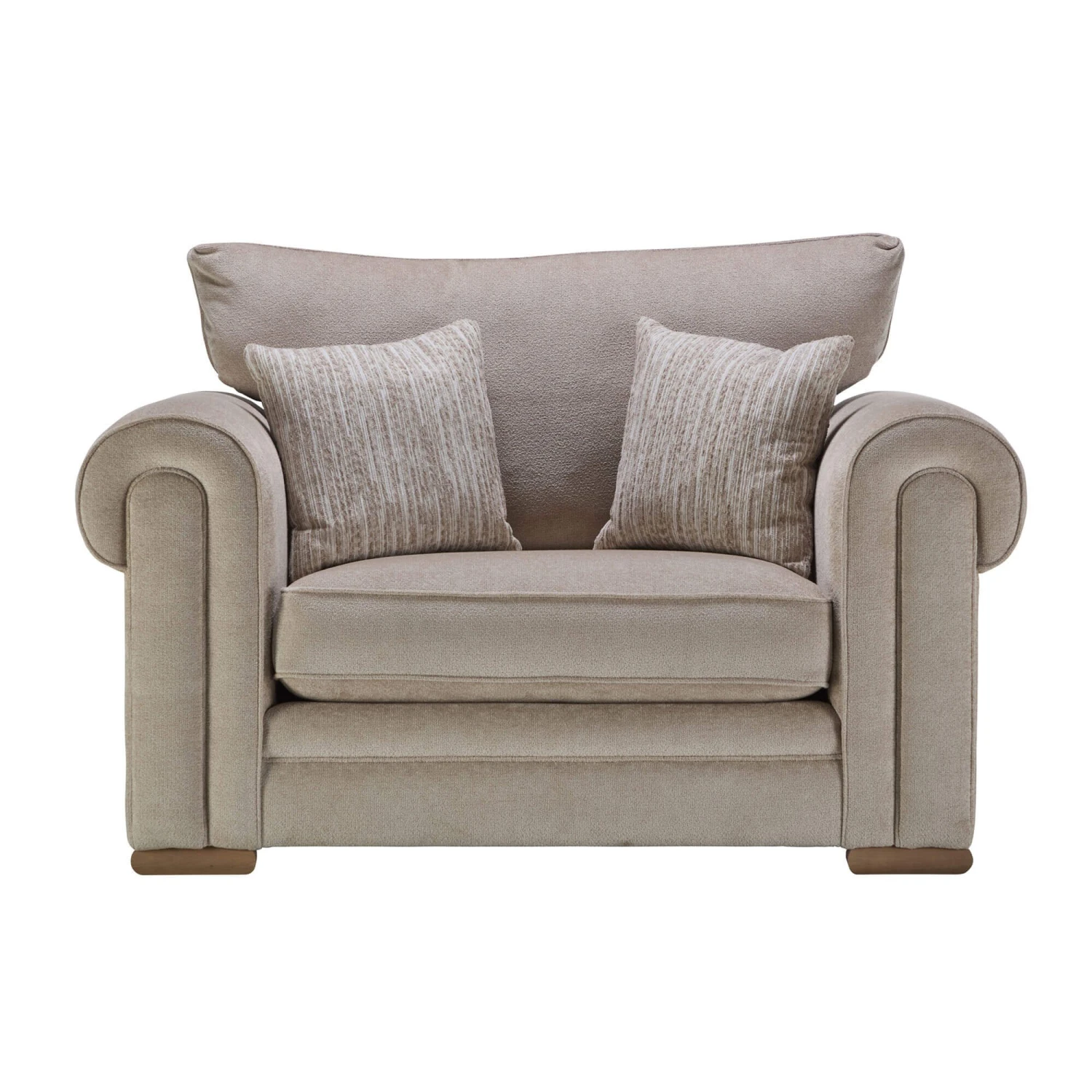 Theodora Peru Linen Fabric Snuggler Sofa 2 Theodora Peru Linen Fabric Snuggler Sofa - Image 2