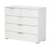 Lucy White 2 Over 3 Drawer Chest