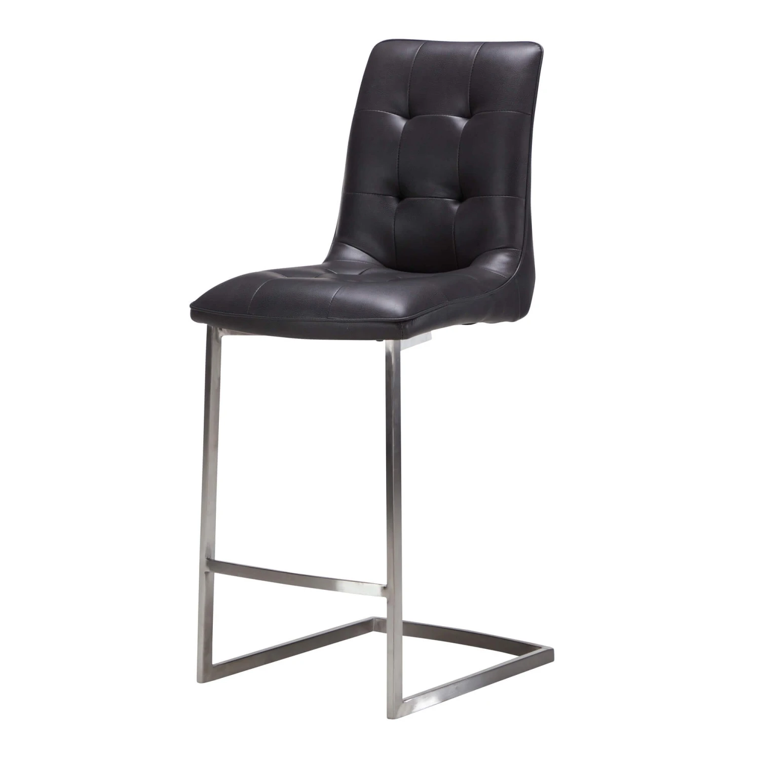 Aventi Antique Black Faux Leather Counter Bar Stool 1 Aventi Antique Black Faux Leather Counter Bar Stool