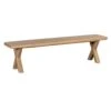Frampton 220cm Rustic Oak Dining Bench