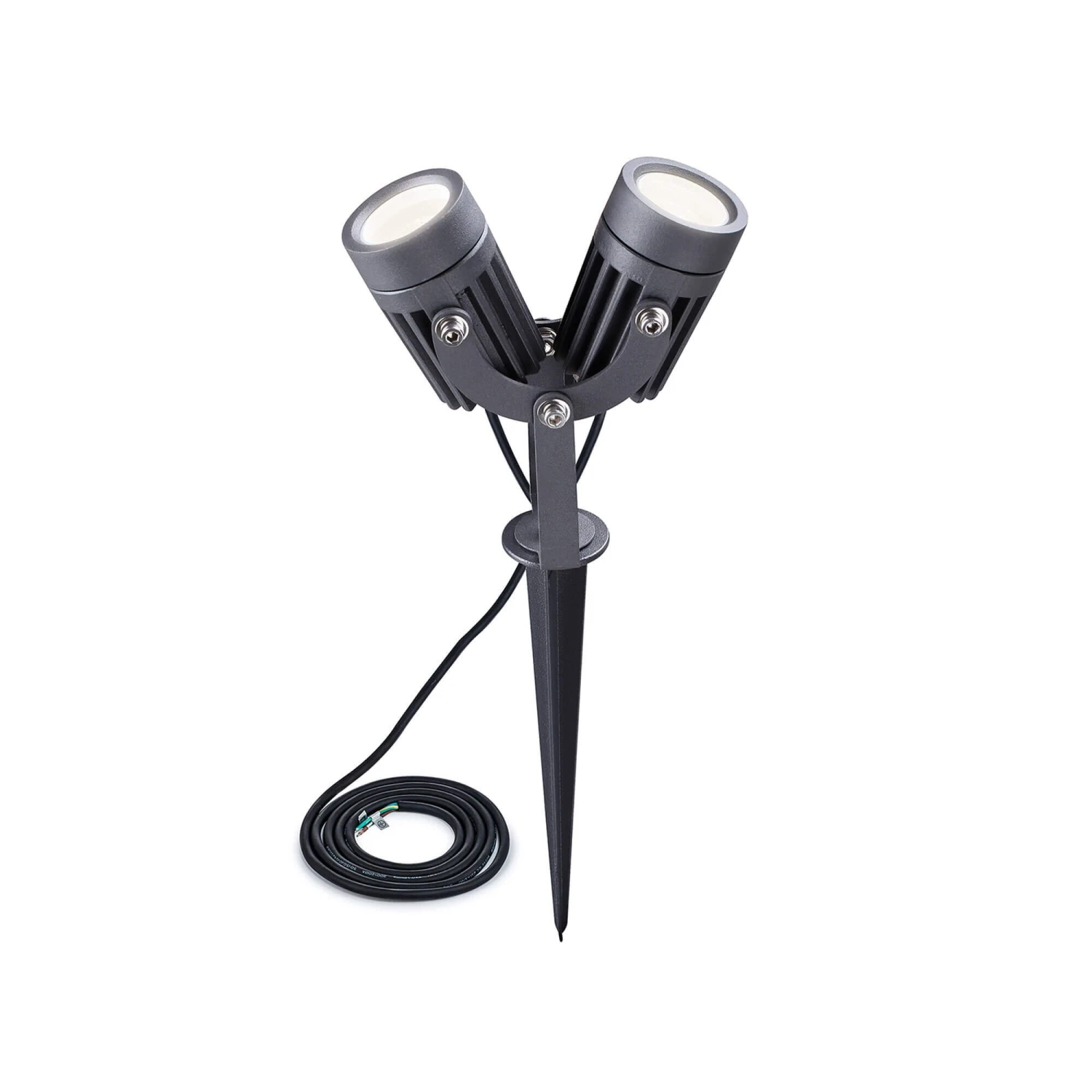 Fidel Grey Spike 2 Light Wall Light 4 Fidel Grey Spike 2 Light Wall Light - Image 4