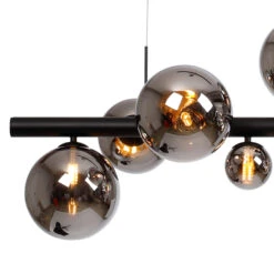 Miyako Satin Black & Chrome 9 Light Bar Pendant -Housing Units Furniture Store ab48c6a5277996a1b644b945140e1dea