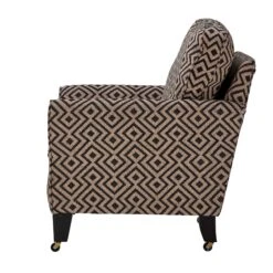 Lucinda Black & Natural Patterned Fabric Accent Armchair 8 Lucinda Black & Natural Patterned Fabric Accent Armchair -Housing Units Furniture Store abe0d203f7bb49a442872312636d4055