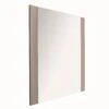 Caren High Gloss Pearl Line Bedroom Wall Mirror