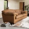 Bramley Soul Camel Leather 3 Seater Sofa