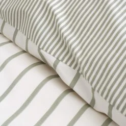 Hampton Stripe Green Single Duvet Set -Housing Units Furniture Store ac8cf87206f4f115bb3f0478febee67b