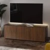 Frank Olsen Intelligent 150cm Black Gloss & Walnut TV Unit