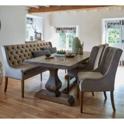 Jacob 200cm Taupe Velvet Button Back Bench -Housing Units Furniture Store acbeb1cda37e99863424fb1f358cd7a4