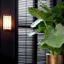 Eichholtz Sparks Small Antique Brass Alabaster Wall Lamp