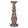 Hand Painted Large Multi Colour Candle Holder