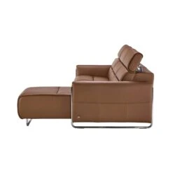 Stressless Emily 2 Seater Right Hand Medium Long Seat Power Recliner Sofa In Velaro Dark Caramel Leather & Polished Chrome -Housing Units Furniture Store aeea69b01aaaa396864fb3ec2eb76850