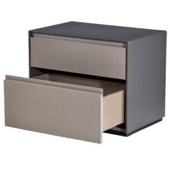 Kassia Matte Graphite And Grey Nightstand 6 Kassia Matte Graphite And Grey Nightstand -Housing Units Furniture Store aef26bf564ccd70260d3edfb1a2bc54c