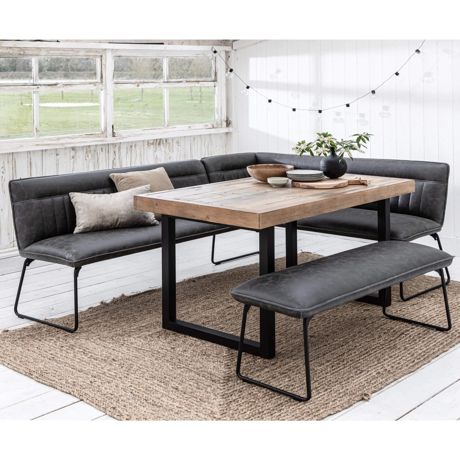 Malmo Reclaimed Timber 135cm Dining Table 2 Malmo Reclaimed Timber 135cm Dining Table - Image 2