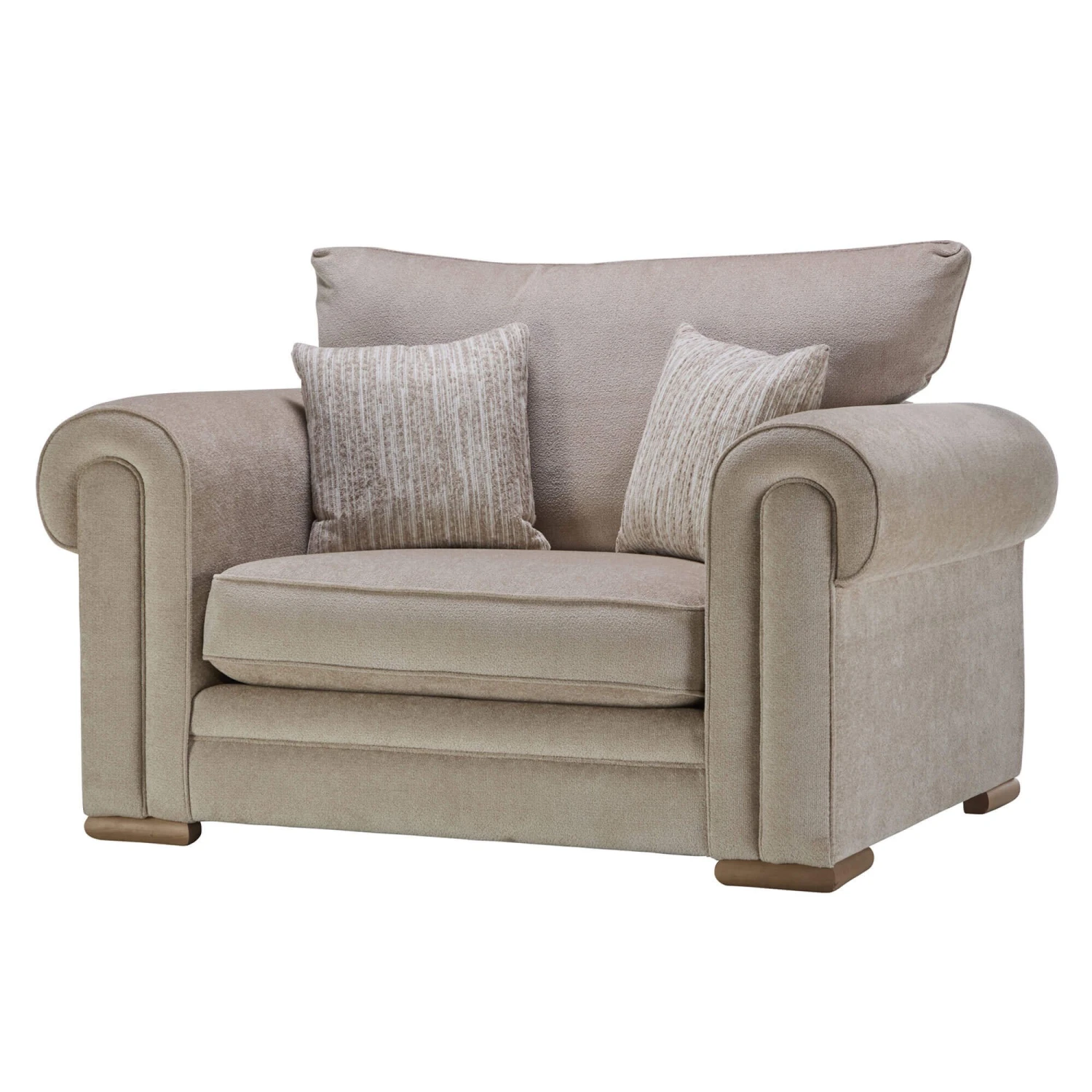 Theodora Peru Linen Fabric Snuggler Sofa 3 Theodora Peru Linen Fabric Snuggler Sofa - Image 3