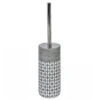 Ravello Grey & White Resin Toilet Brush And Holder