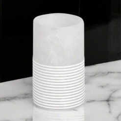 Bianco Ivory White Resin Tumbler