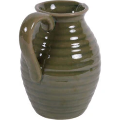 Laura Ashley Green Harriston Handle Vase -Housing Units Furniture Store b053424f452f94be3bf37d87b1ed09c0