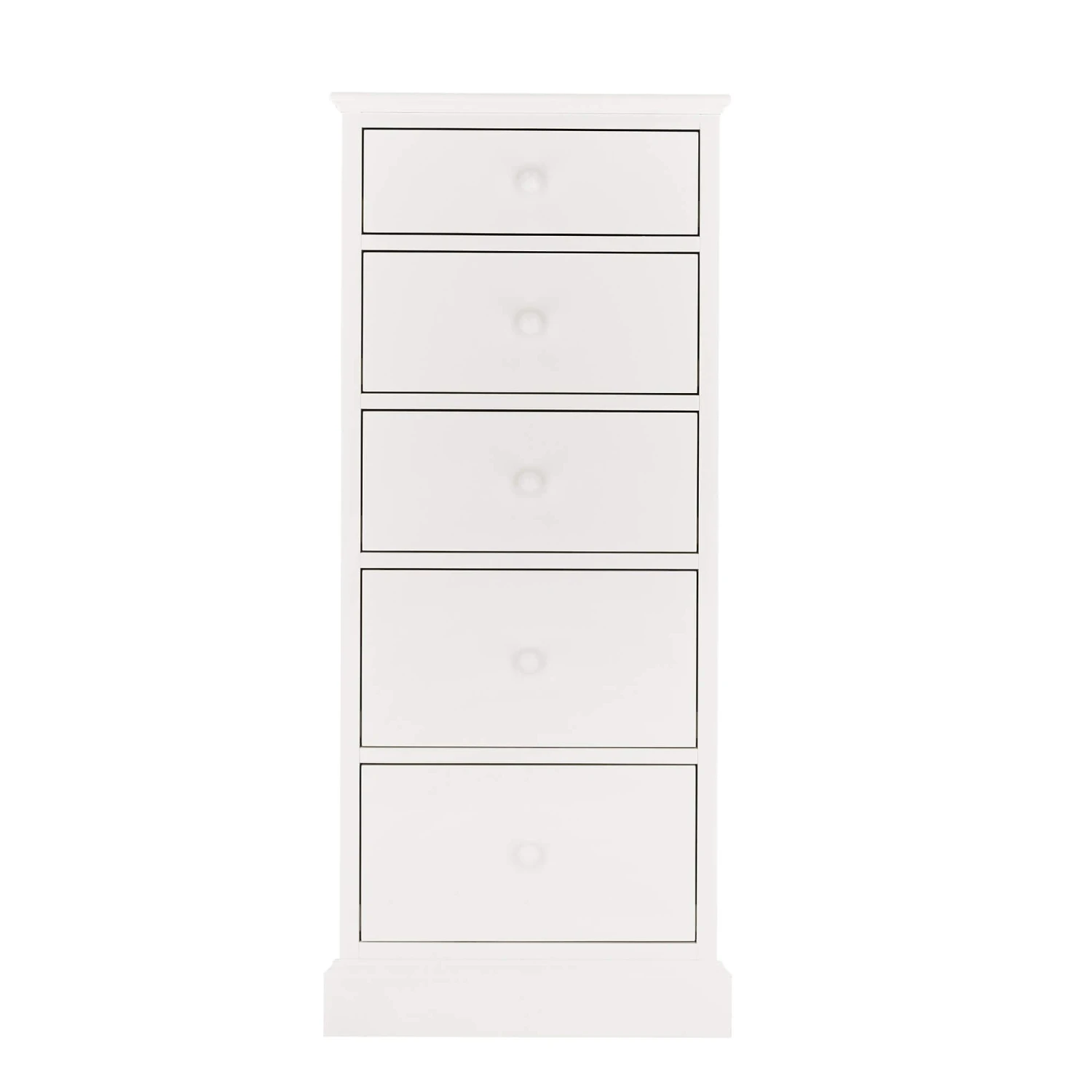 Ascot White 5 Drawer Tall Chest 2 Ascot White 5 Drawer Tall Chest - Image 2