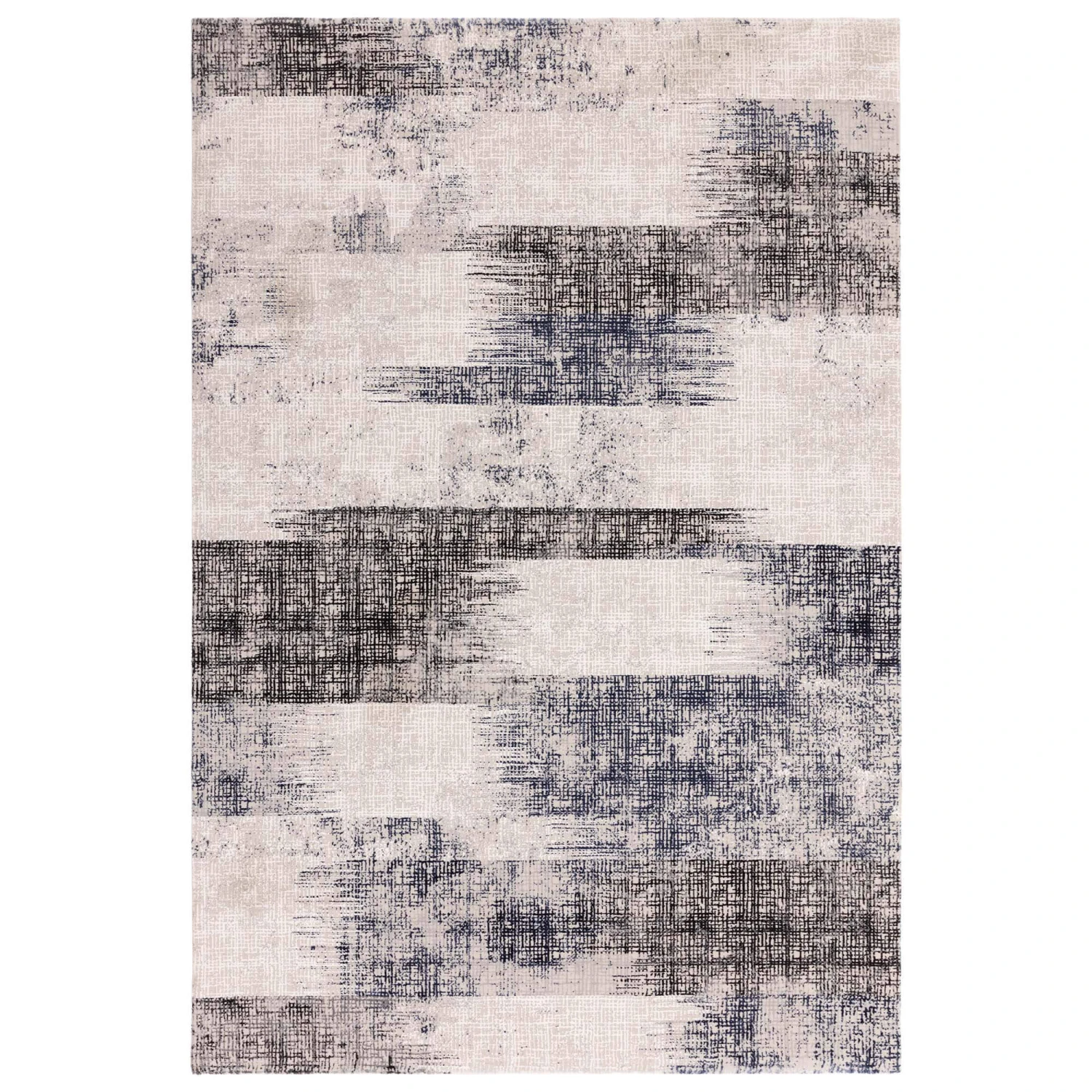 Kuza Lines Blue 160cm X 230cm Rug 2 Kuza Lines Blue 160cm X 230cm Rug - Image 2