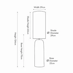 Andros Brown Woven Seagrass Floor Lamp With Cream Shade -Housing Units Furniture Store b123409b06e28fbbd29d4bb92c9b2f46