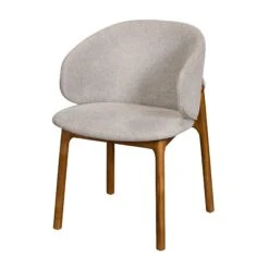 Java Teak 130cm Round Dining Table With 4 Eros Beige Dining Chairs -Housing Units Furniture Store b1842bef6c628f07aad5600d5a6d92d5