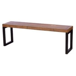 Malmo Reclaimed Timber 140cm Extending Dining Table, Bench & 2 Kiara Blue Chairs -Housing Units Furniture Store b19e689e75ad9f098c0502c5c6f22648