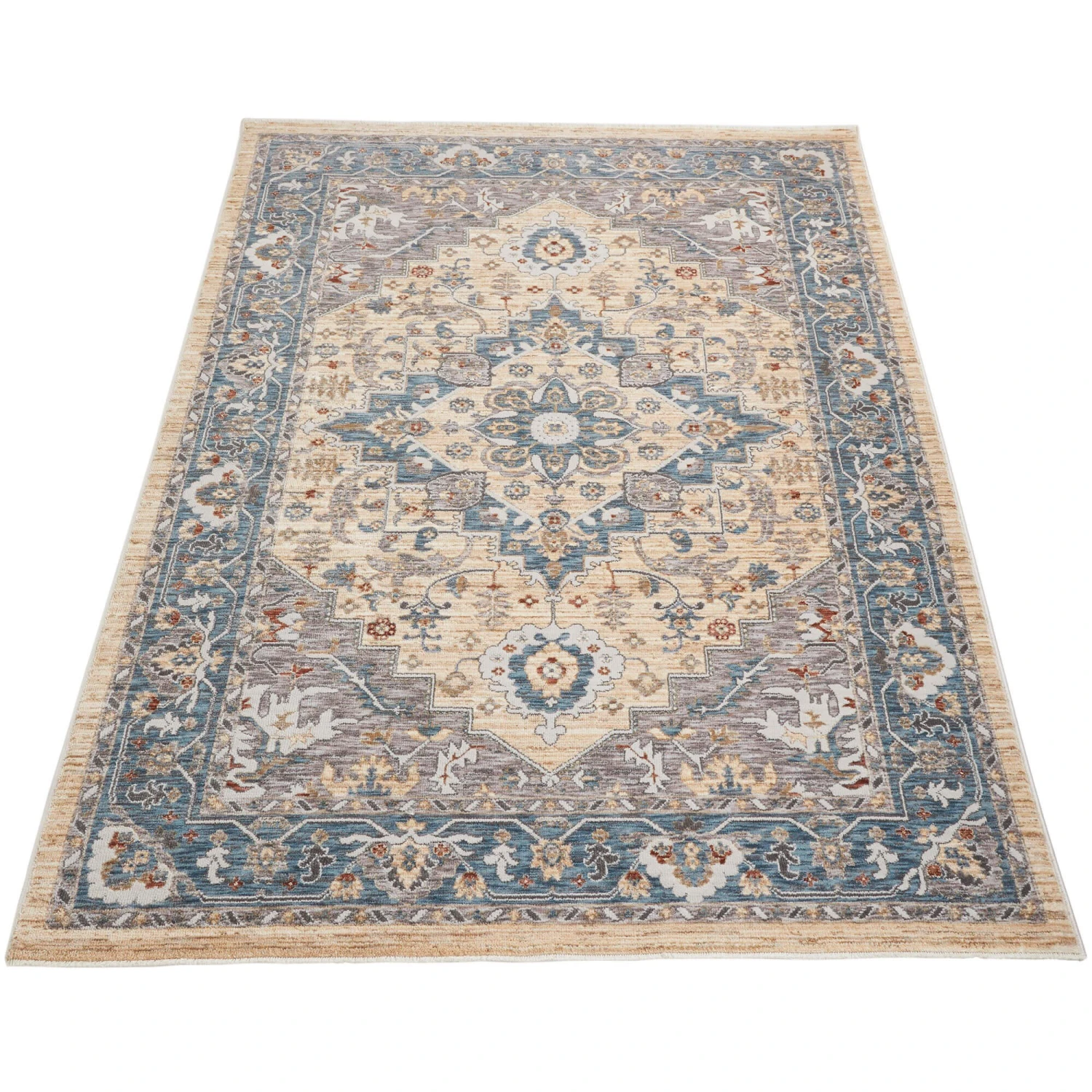 Legacy Blue Cream 120cm X 180cm Rug 5 Legacy Blue Cream 120cm X 180cm Rug - Image 5
