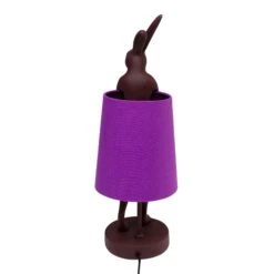 Red Modest Rabbit 50cm Table Lamp With Purple Shade -Housing Units Furniture Store b1bff16a260e0aba94f19b0f00c01674