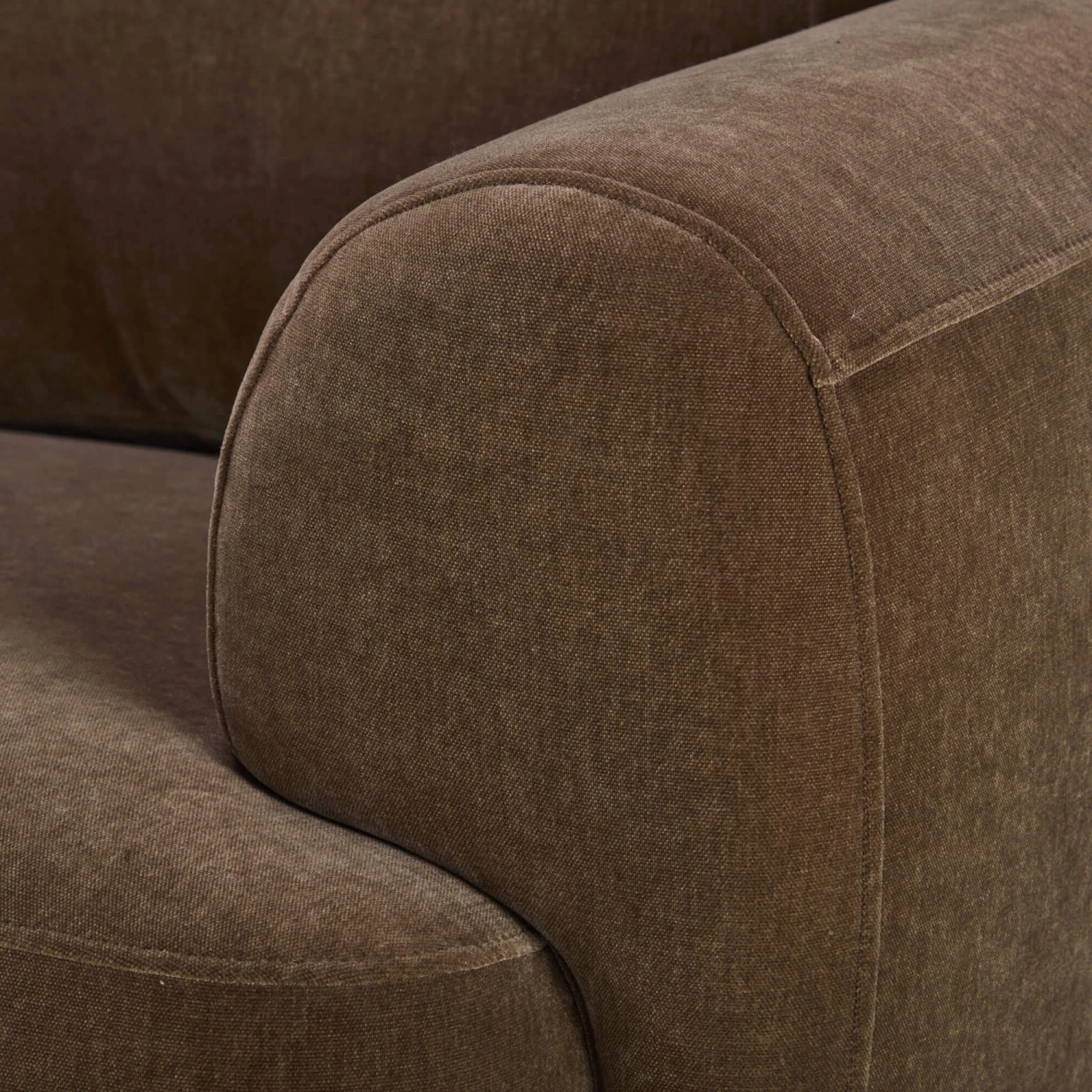 Arcadian Brown Fabric Left Hand Open Chaise Corner Sofa 5 Arcadian Brown Fabric Left Hand Open Chaise Corner Sofa - Image 5