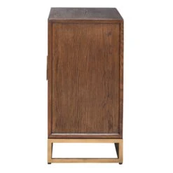 Olivia James Hemingway Mahogany Oak & Gold 2 Door Sideboard -Housing Units Furniture Store b3abf3ddef91159552bae0d6fd162d6f