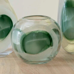 Lily Small Green Glass Vase