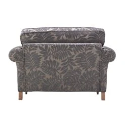Carolina Grey Leaf Patterned Fabric Snuggler Sofa -Housing Units Furniture Store b3f8efd4d45c3f772cb4f5453e7b4adb