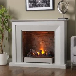Napoli Terano Grey Electric Fire Suite