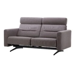 Stressless Stella 2 Seater Sofa In Holly Greige Fabric & Matt Black -Housing Units Furniture Store b46ede20d83bc3d723d59826ed4bf803 1