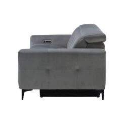 Frascati Misty Grey Fabric Power Recliner 3 Seater Sofa -Housing Units Furniture Store b51e01e48d40bd5632fe14ca699e1410