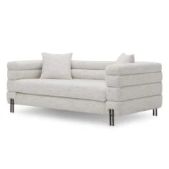 Eichholtz York Small Sofa In Seashell Off-White Fabric