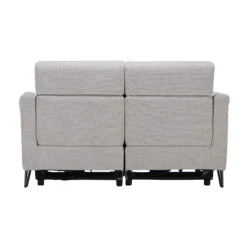 Fiastra White Fabric Power Recliner Loveseat -Housing Units Furniture Store b5608dc78ef1fab8b62d75523779ea88