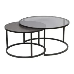 Libra Turner Set Of 2 Round Nesting Coffee Tables
