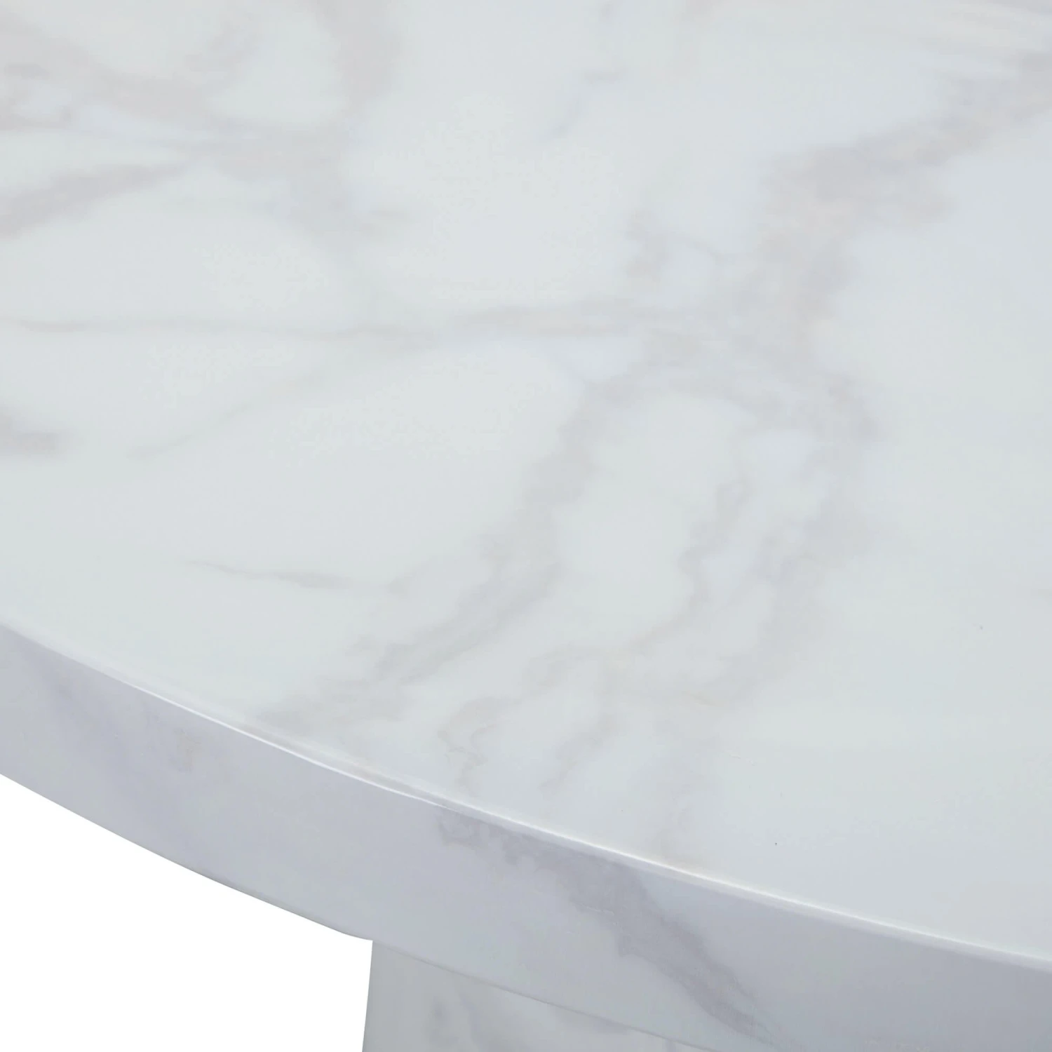 Savona Bone 130cm Round Marble Effect Dining Table & 4 Gabriel White Boucle Fabric Dining Chair 7 Savona Bone 130cm Round Marble Effect Dining Table & 4 Gabriel White Boucle Fabric Dining Chair - Image 7