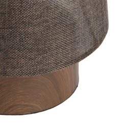 Howie Tall Conical Shear Brown & Dark Wood 52.5cm Table Lamp -Housing Units Furniture Store b5e8ef9e594ddcff7a1625d2a9214c87