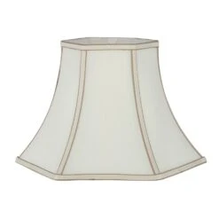 Bowed Hexagonal Cream Lamp Shade Collection