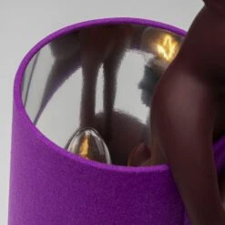 Red Modest Rabbit 50cm Table Lamp With Purple Shade -Housing Units Furniture Store b7416f576d92b422e08187c1ddfbb841